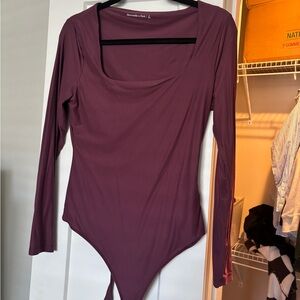 Women's Long Sleeve Bodysuit - Purple